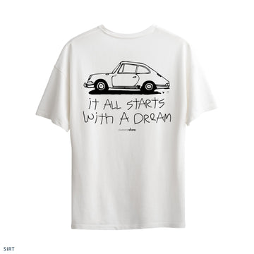 Oversize T-Shirt "It All Start With a Dream"