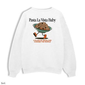 Regular Sweatshirt "Pasta La Vista Baby"