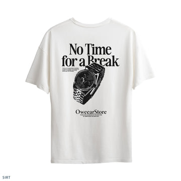 Oversize T-Shirt "No Time For a Break"