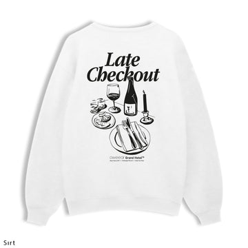 Regular Sweatshirt "Late Checkout"