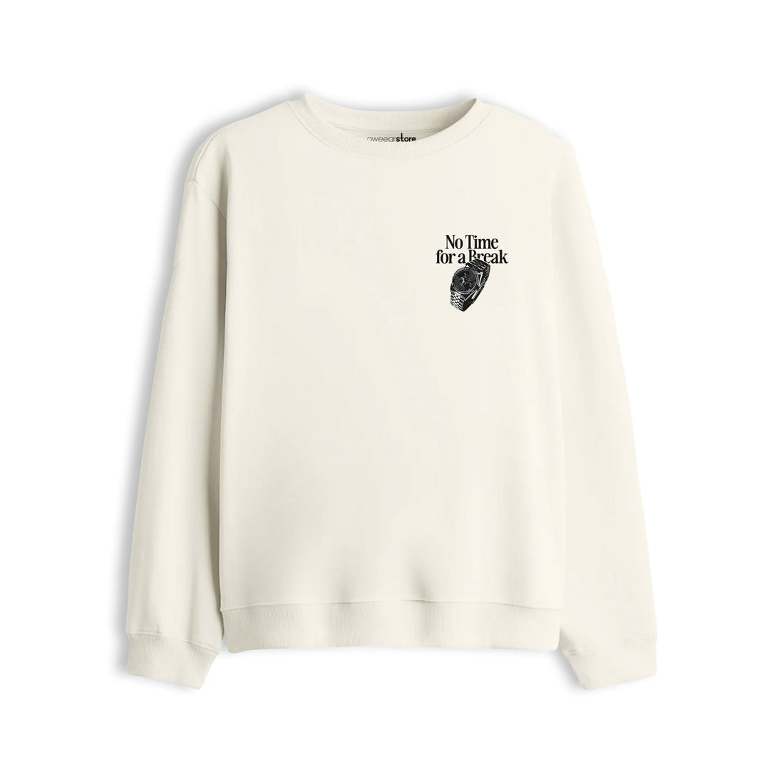 Oversize Sweatshirt "No Time For a Break"