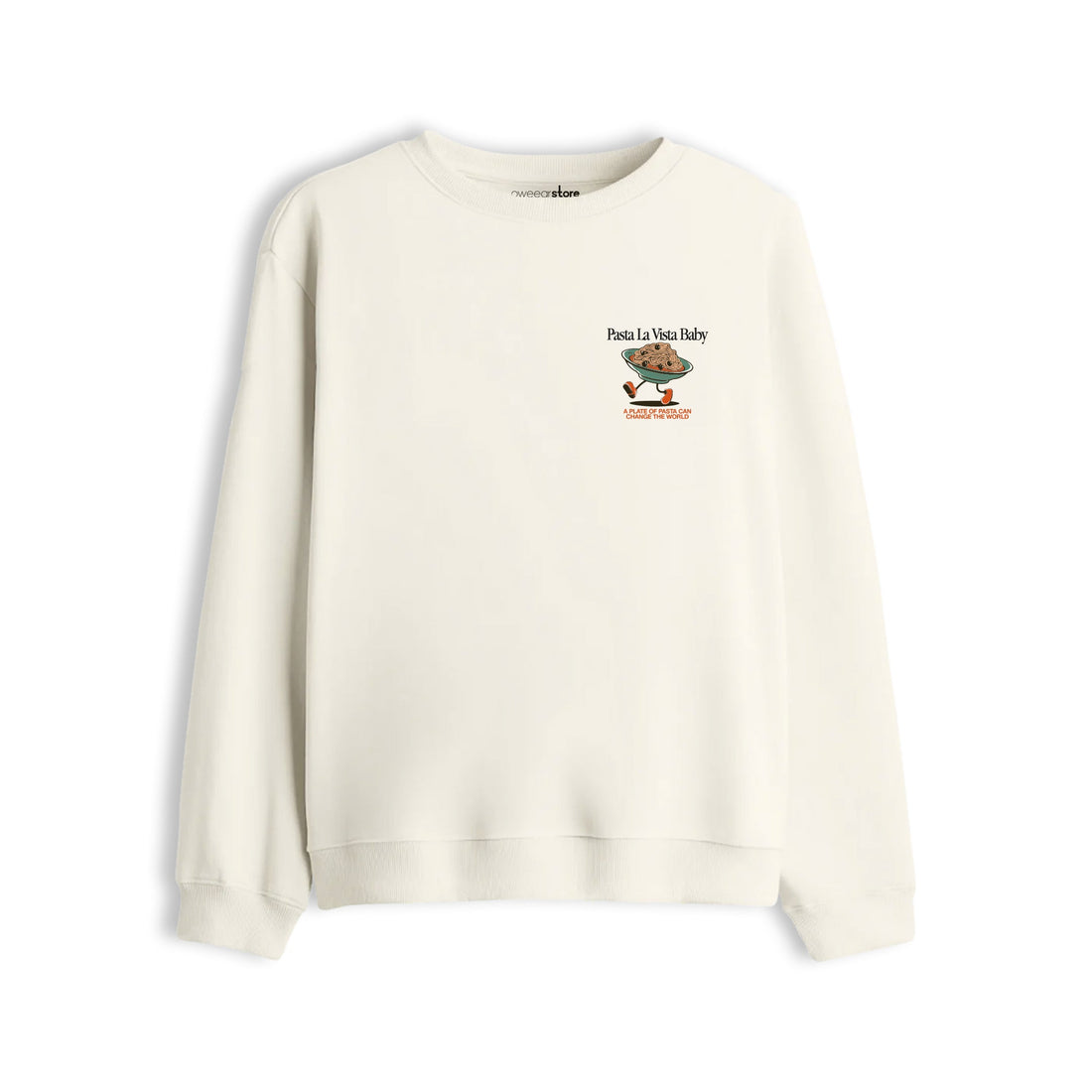 Oversize Sweatshirt "Pasta La Vista Baby"