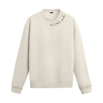 Oversize Sweatshirt "Cool People Smile"