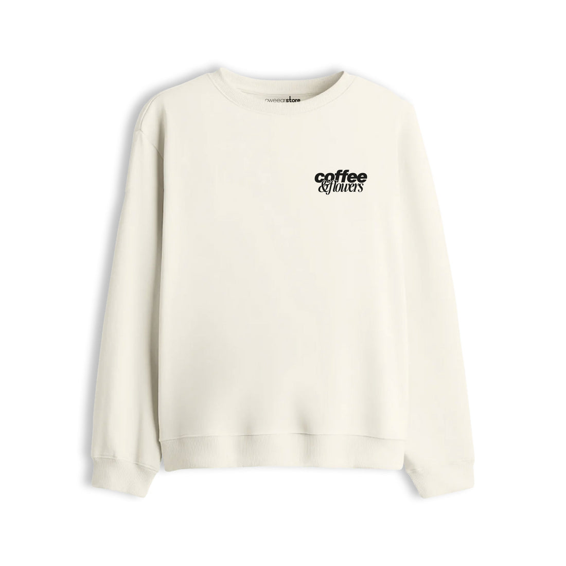 Oversize Sweatshirt "Coffee & Flowers