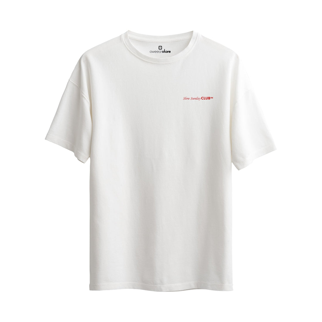 Oversize T-Shirt "Slow Sunday Coffee Club"