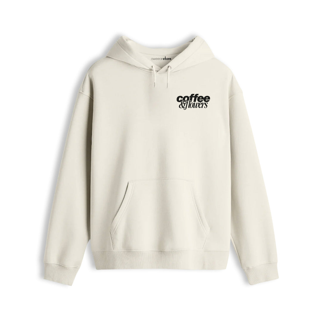 Oversize Hoodie "Coffee & Flowers"