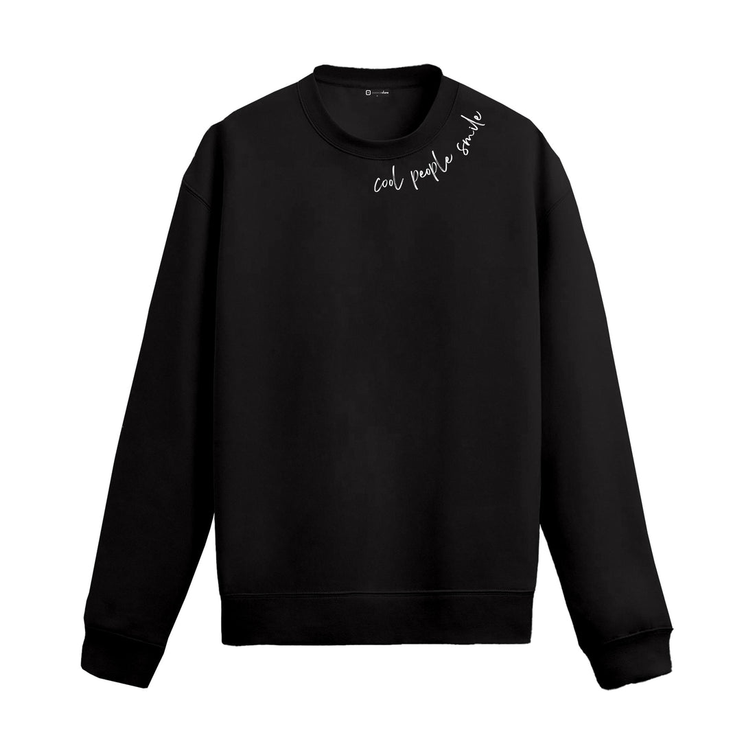 Oversize Sweatshirt "Cool People Smile"