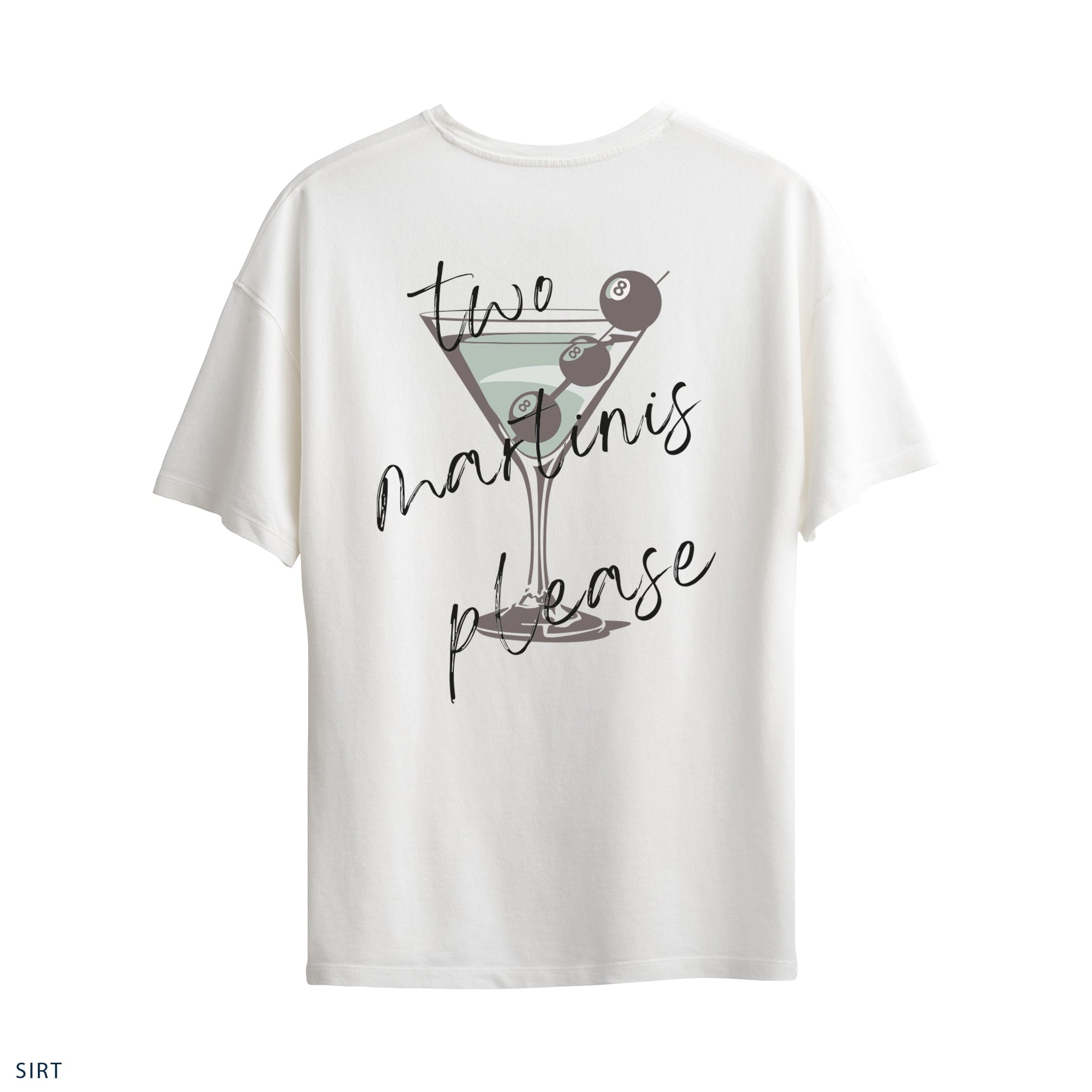 Oversize T-Shirt "Two Martini Please"