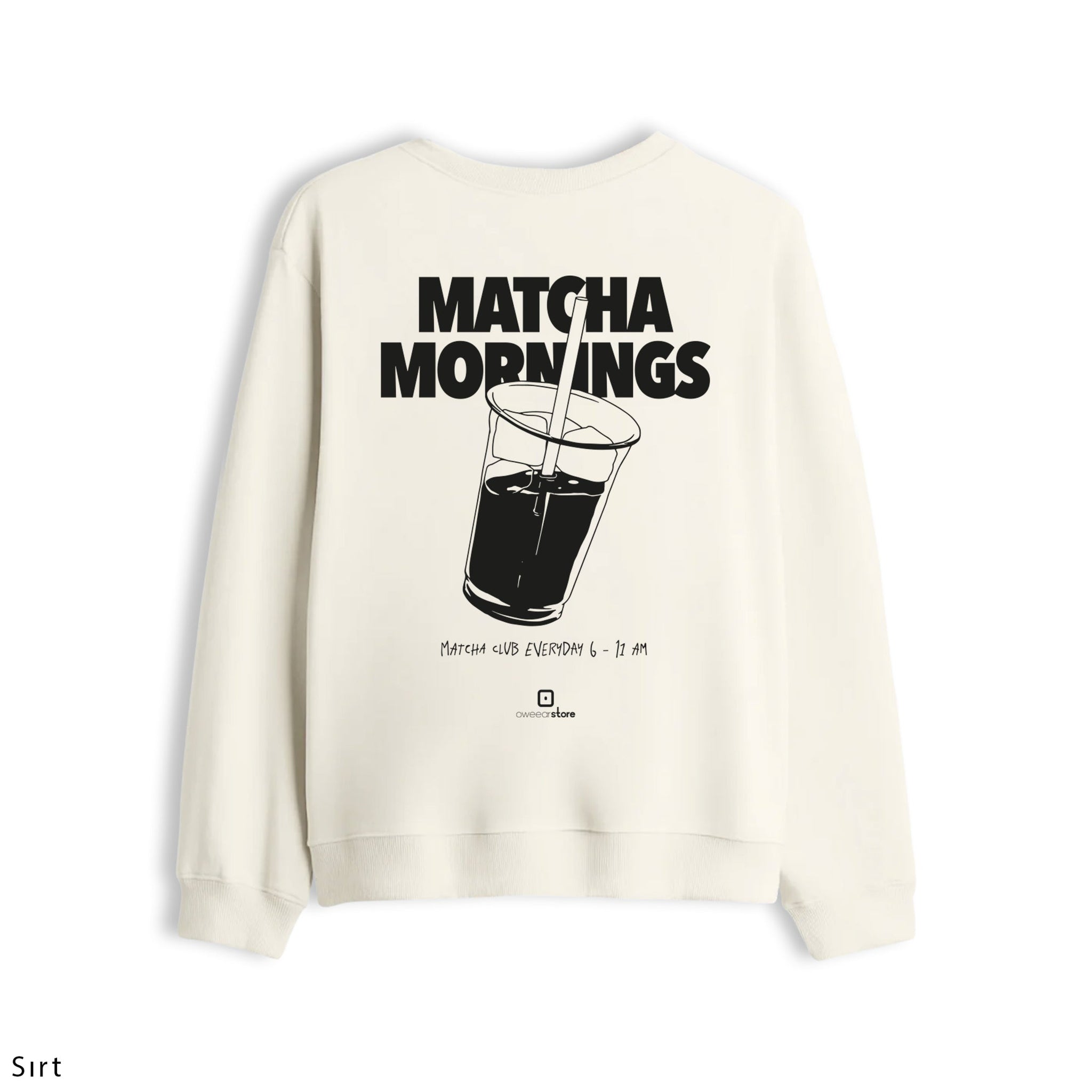 Oversize Sweatshirt "Matcha Mornings"