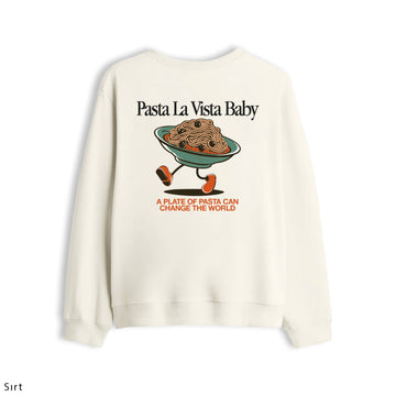 Oversize Sweatshirt "Pasta La Vista Baby"