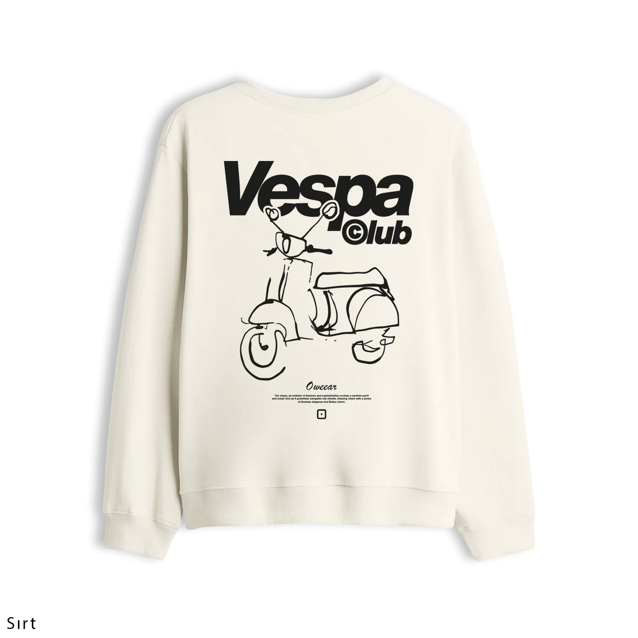 Oversize Sweatshirt "Vespa Club"