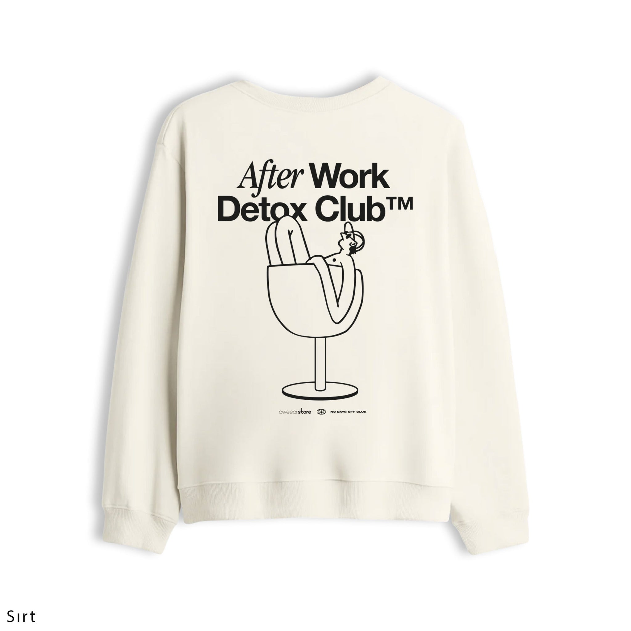 Oversize Sweatshirt "After Work Detox Club"