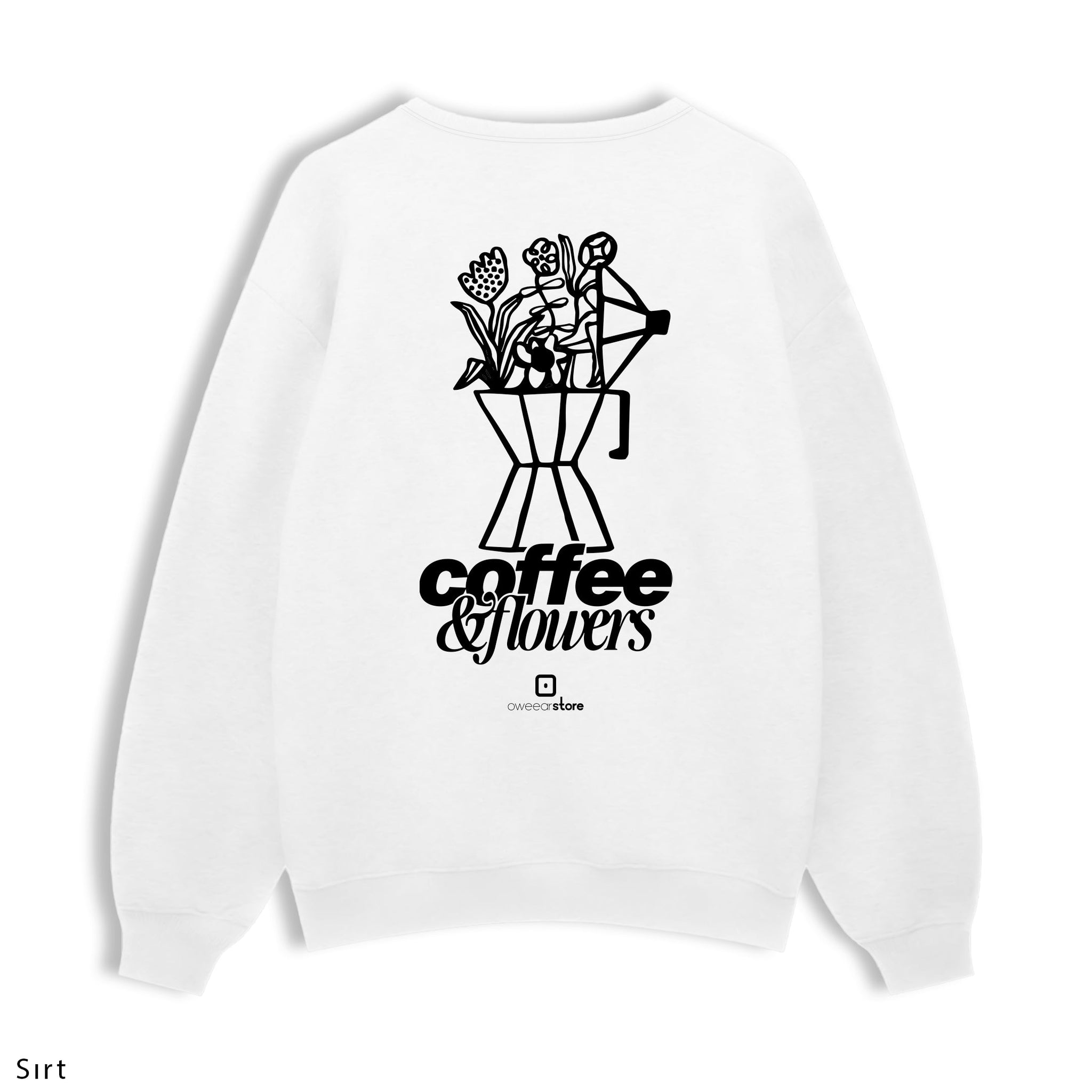 Regular Sweatshirt "Coffee & Flowers"