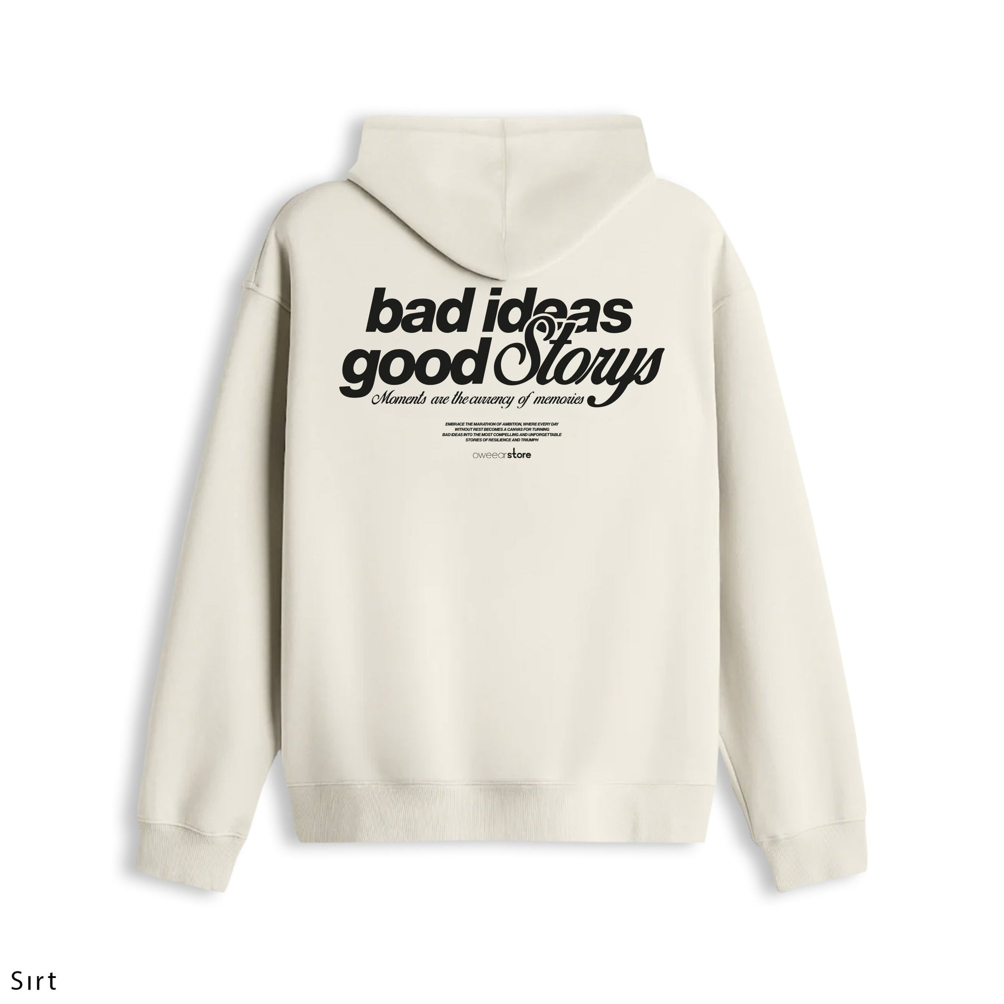Oversize Hoodie "Bad Ideas Good Storys"