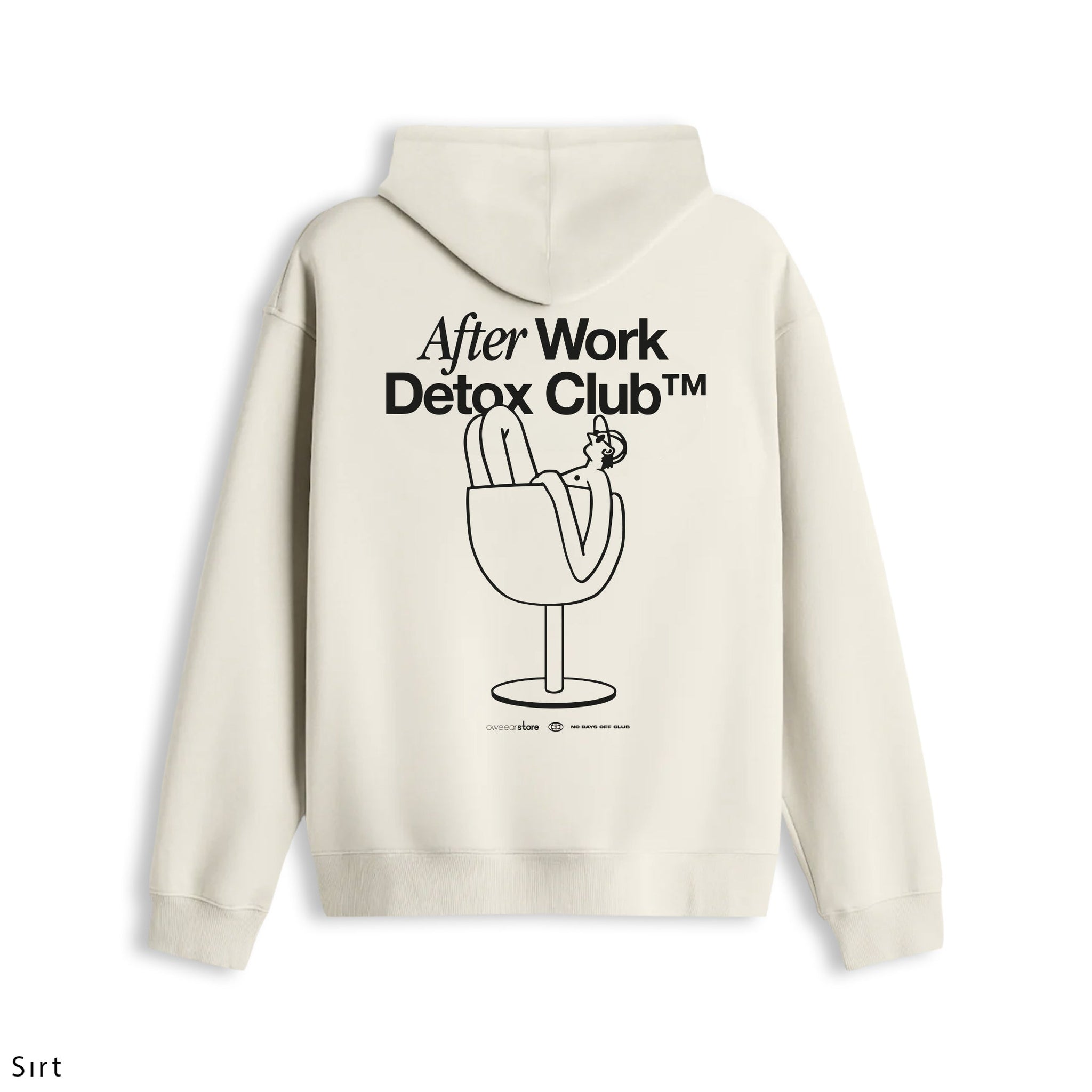 Oversize Hoodie "After Work Detox Club"