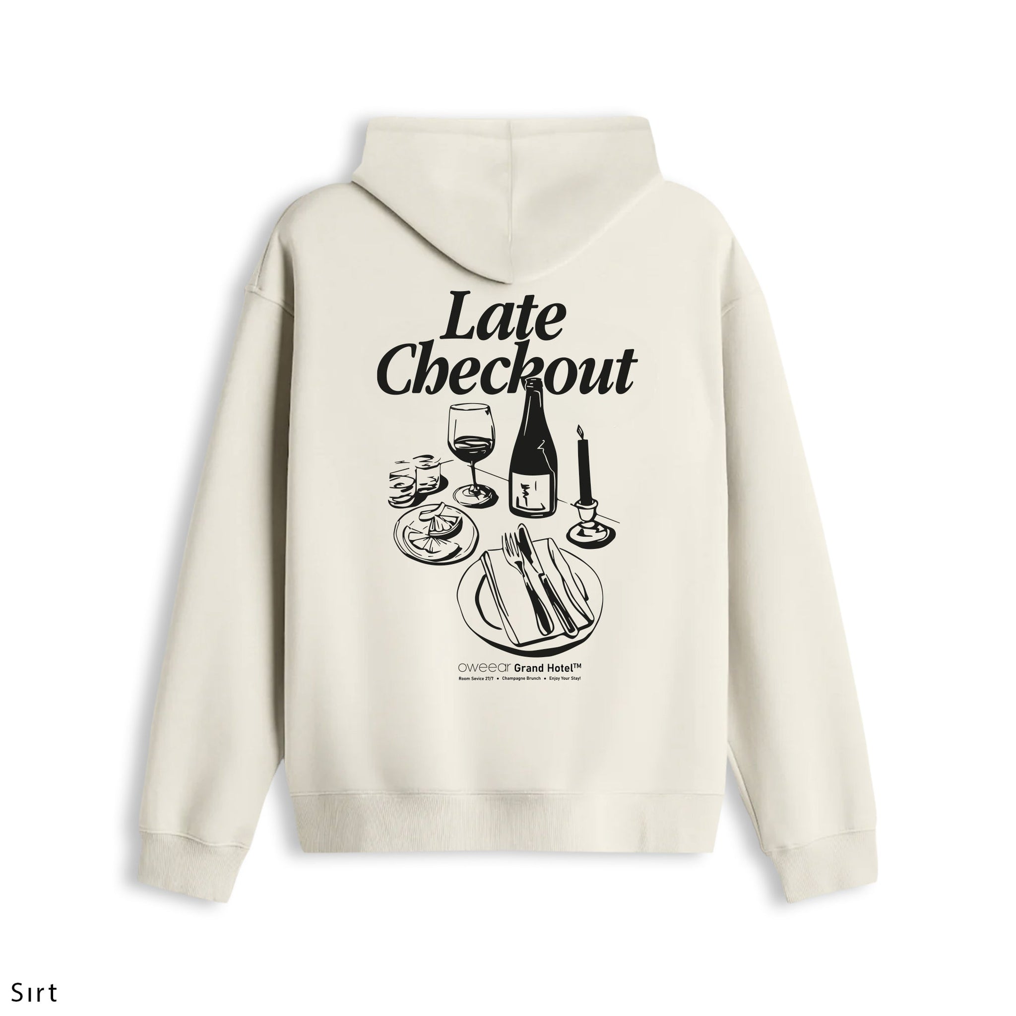 Oversize Hoodie "Late Checkout"