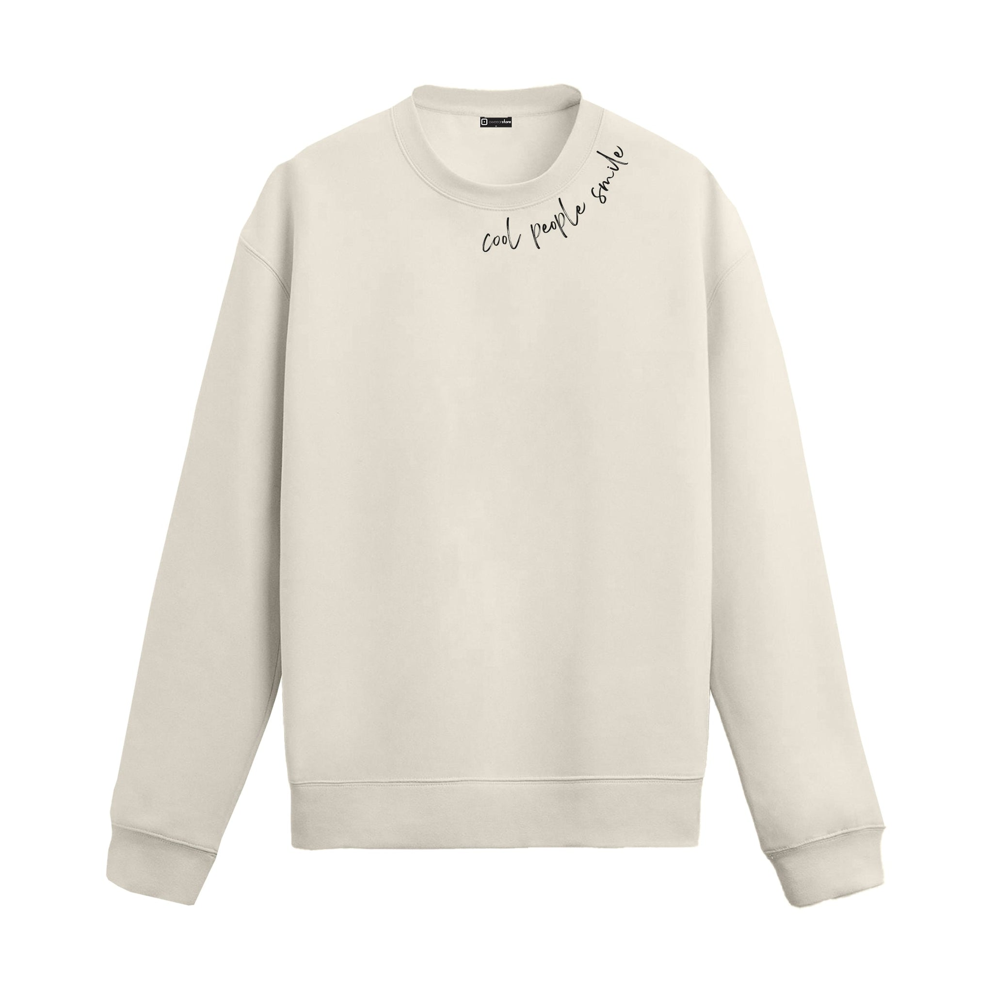Oversize Sweatshirt "Cool People Smile"