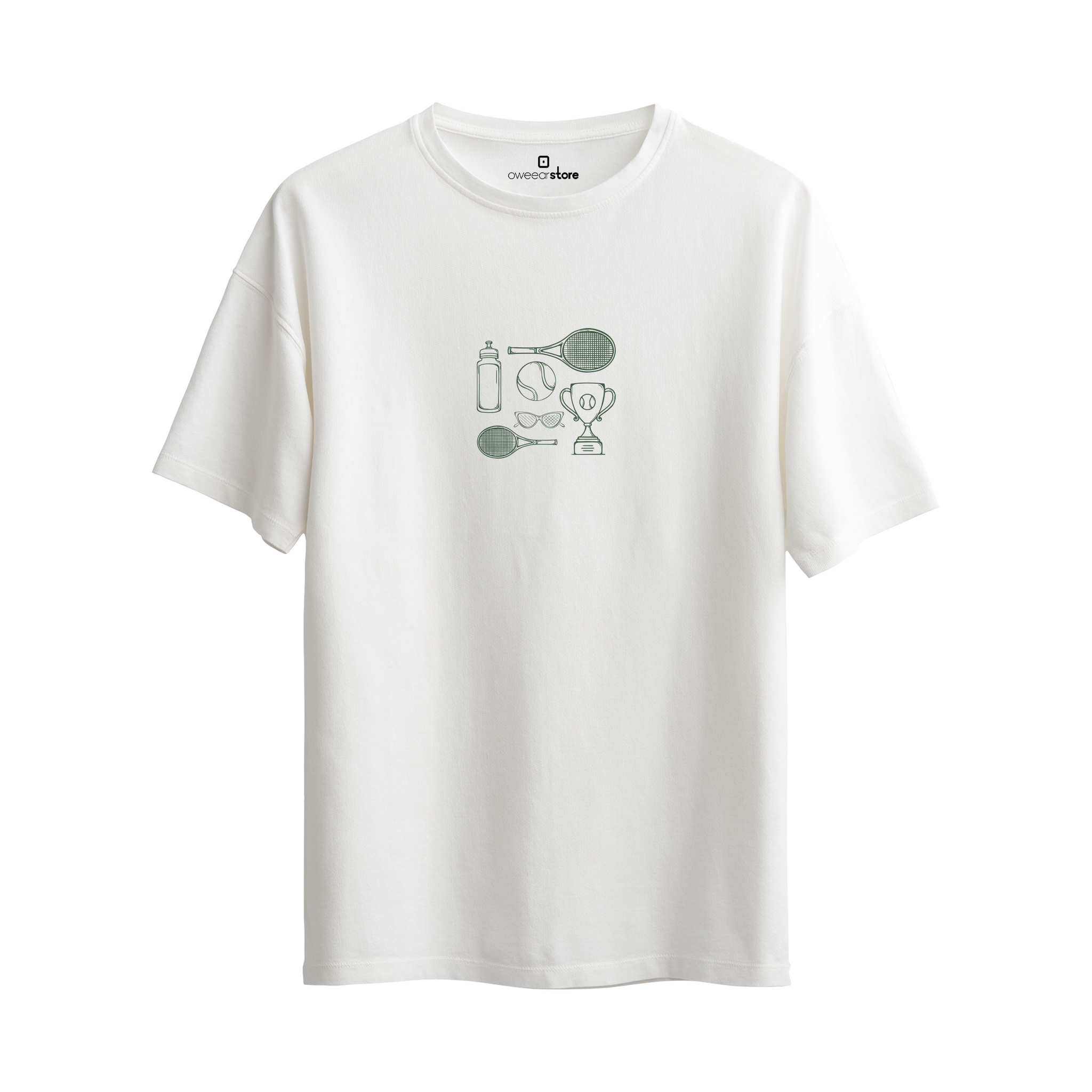 Oversize T-Shirt "Tennis Player"